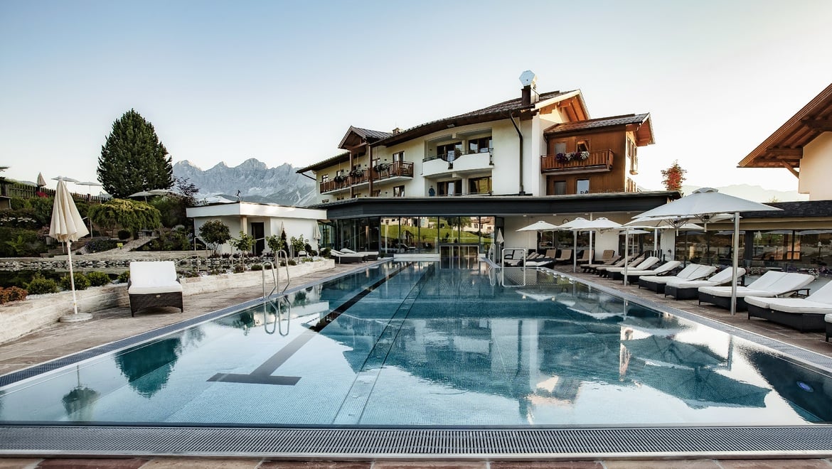Unser 25 m Outdoor-Pool.