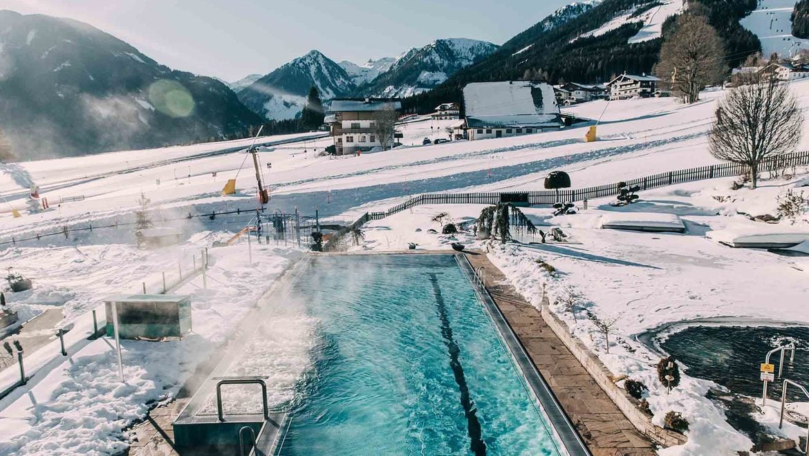 Unser 25 m Outdoor-Pool.